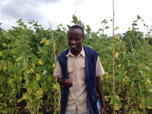 Papias Binagwa at Selian Agriculture Research Field Station outside of Arusha, Tanzania