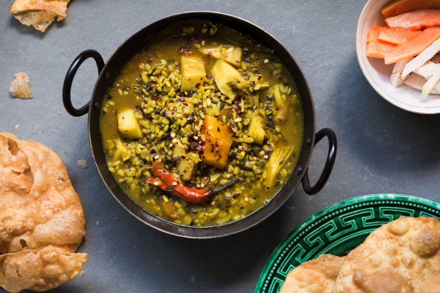 Assam, Jackfruit with Split Blackgram