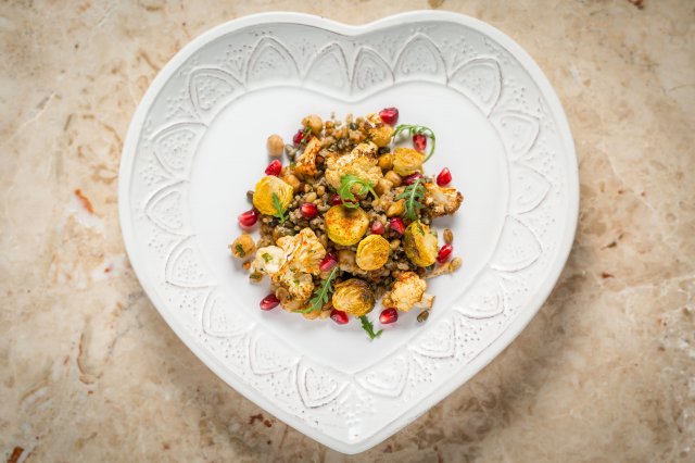 Australia, Pomegranate Quinoa Black Lentil Salad