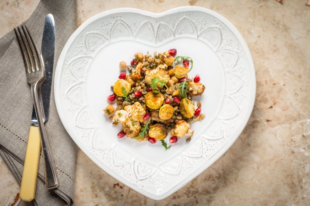 Australia, Pomegranate Quinoa Black Lentil Salad