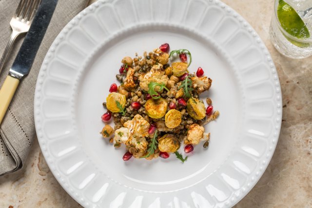 Australia, Pomegranate Quinoa Black Lentil Salad