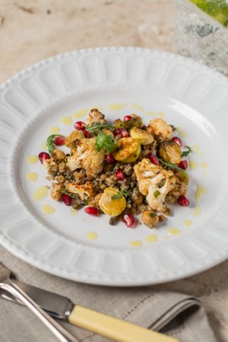 Australia, Pomegranate Quinoa Black Lentil Salad