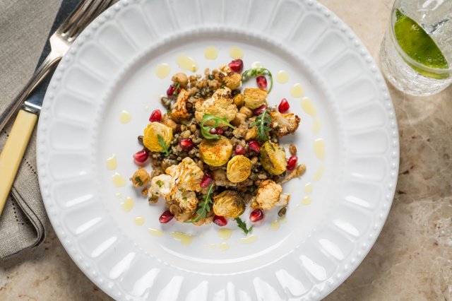 Australia, Pomegranate Quinoa Black Lentil Salad