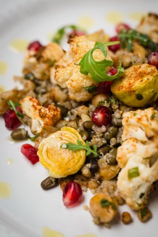Australia, Pomegranate Quinoa Black Lentil Salad