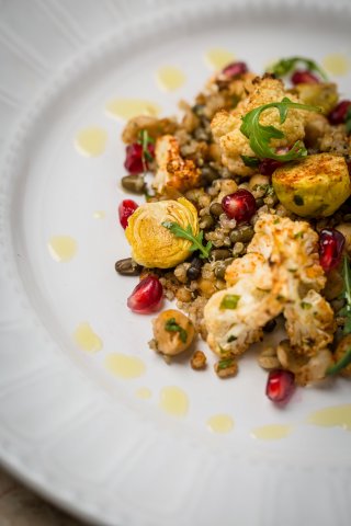 Australia, Pomegranate Quinoa Black Lentil Salad