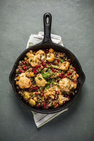 Australia, Pomegranate Quinoa Black Lentil Salad