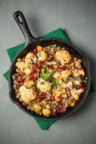 Australia, Pomegranate Quinoa Black Lentil Salad