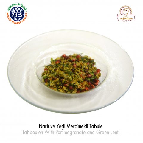 Tabbouleh with Pomegranate and Green Lentil